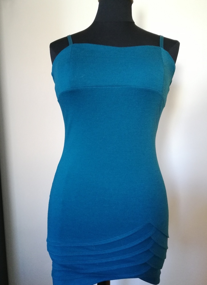Blue mini dress